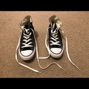 Black Converse high-tops